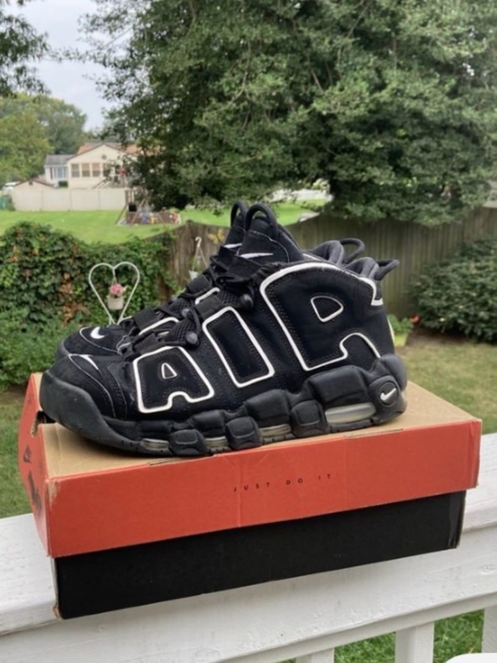 Nike Air Uptempo 96 Black White size 10 mens